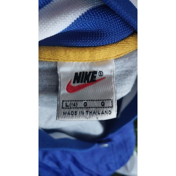 Rare 90s Vintage Nike Nylon Y2K Varsity Vest White Red Tag Large Big Swoosh - Picture 4 of 6